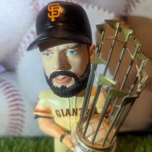⚾BRIAN WILSON San Francisco Giants Bobblehead 2010 WS Champs Trophy MLB ⚾